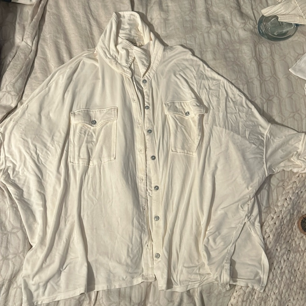Oversized Free People Button Down